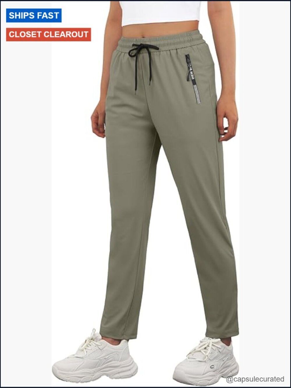 Active Stretch Hiking Pants with Zipper Pockets Quick Dry Breathable